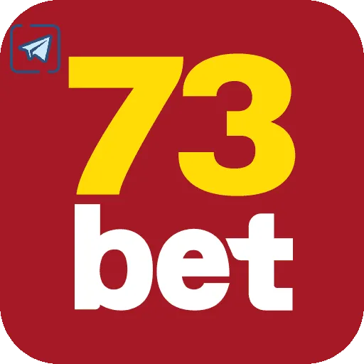Imagem promovendo o canal oficial da 73bet no Telegram